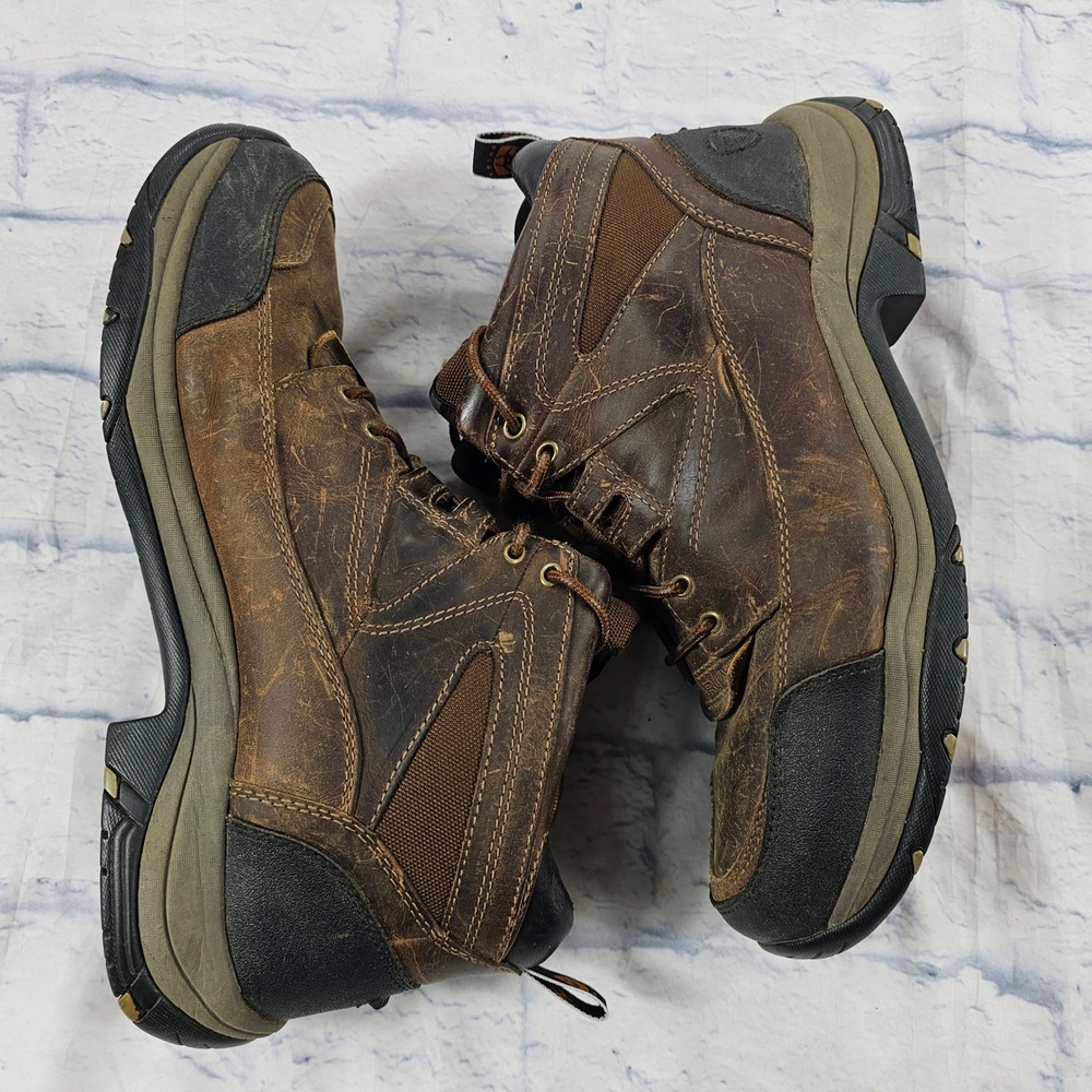 Ariat Terrain ATS Work Boots Mens 13EEE Brown Leather Slip Resistant Utility - Picture 6 of 11